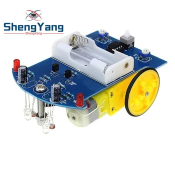 

D2-1 DIY Kit Intelligent Tracking Line Smart Car Kit TT Motor Electronic DIY Kit Smart Patrol Automobile Parts DIY Electronic