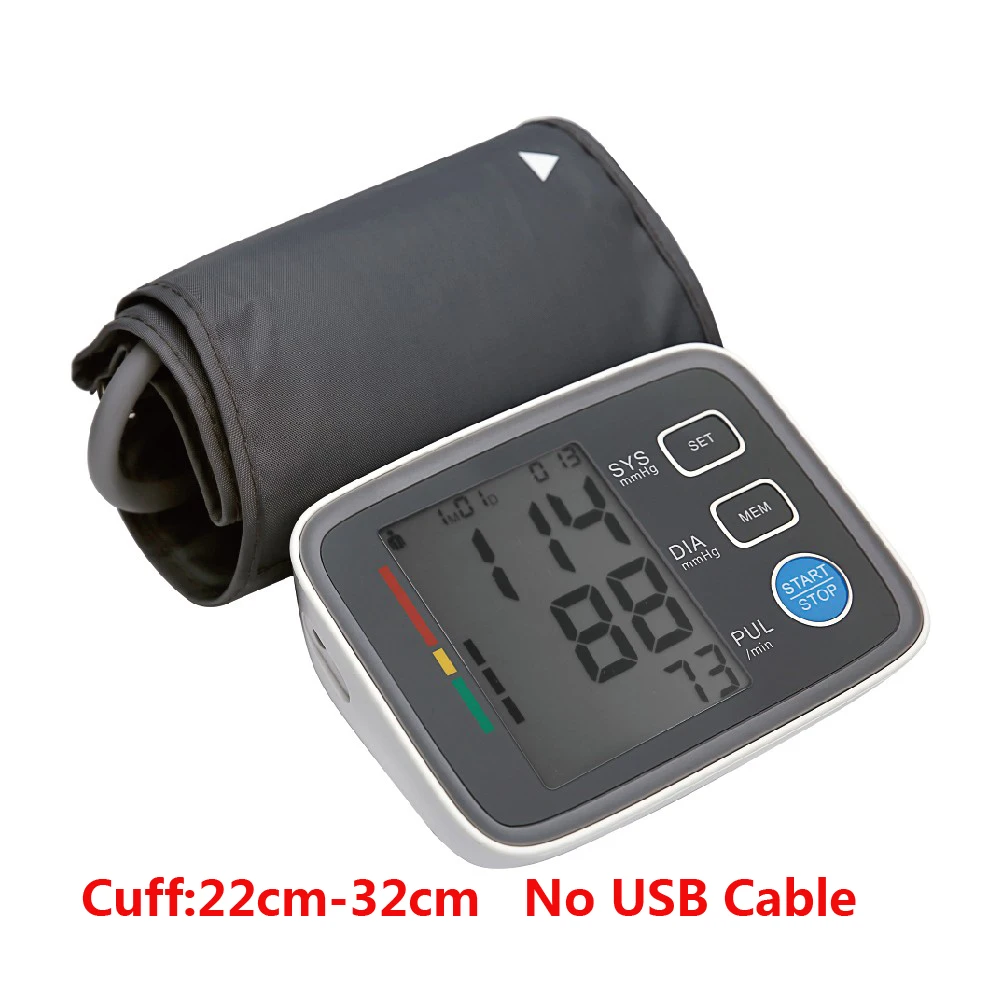 Cuff 22-32 No USB Манжета 22-32 см/22-48 см цифровой монитор артериального давления верхняя рука USB заряжаемый монитор сердца Сфигмоманометр Медицинское оборудование - Цвет: Cuff 22-32 No USB