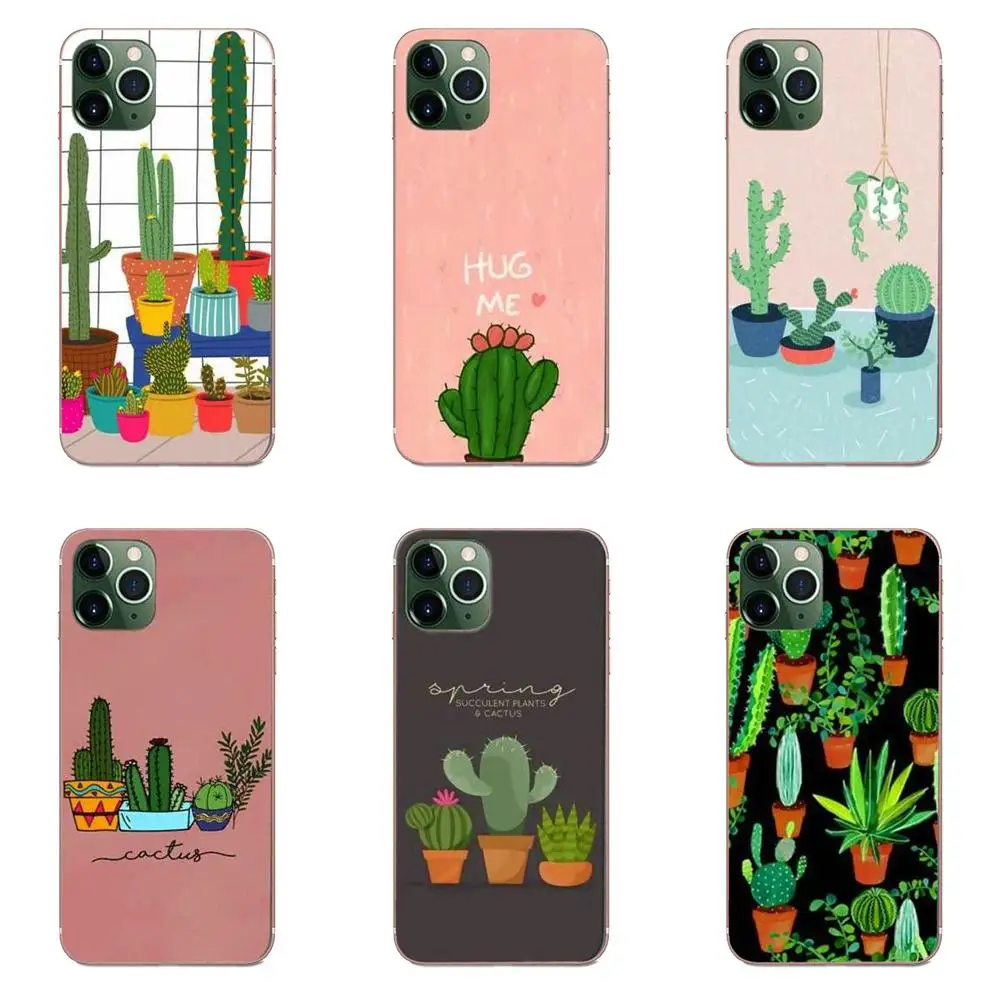 Для Galaxy Note 10 A10E A10S A20S A30S A40S A50S A6S A70S A730 A8S M30S S2 S3 Plus Мягкий защитный милый кактус