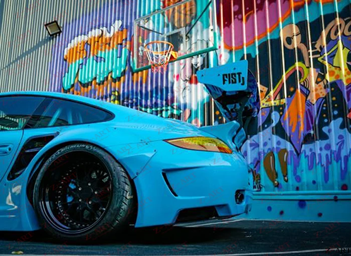 2008-2012 Z-ART для Porsche 911 широкий обвес комплект для модификации обвеса для 997 тюнинг обвес для Porsche 911 Turbo S комплект для ремонта