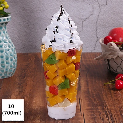 Искусственное мороженое модель мороженого поддельные чашки манго образец замороженный йогурт окно дисплей моделирование модель мороженого - Цвет: 700ml model 10