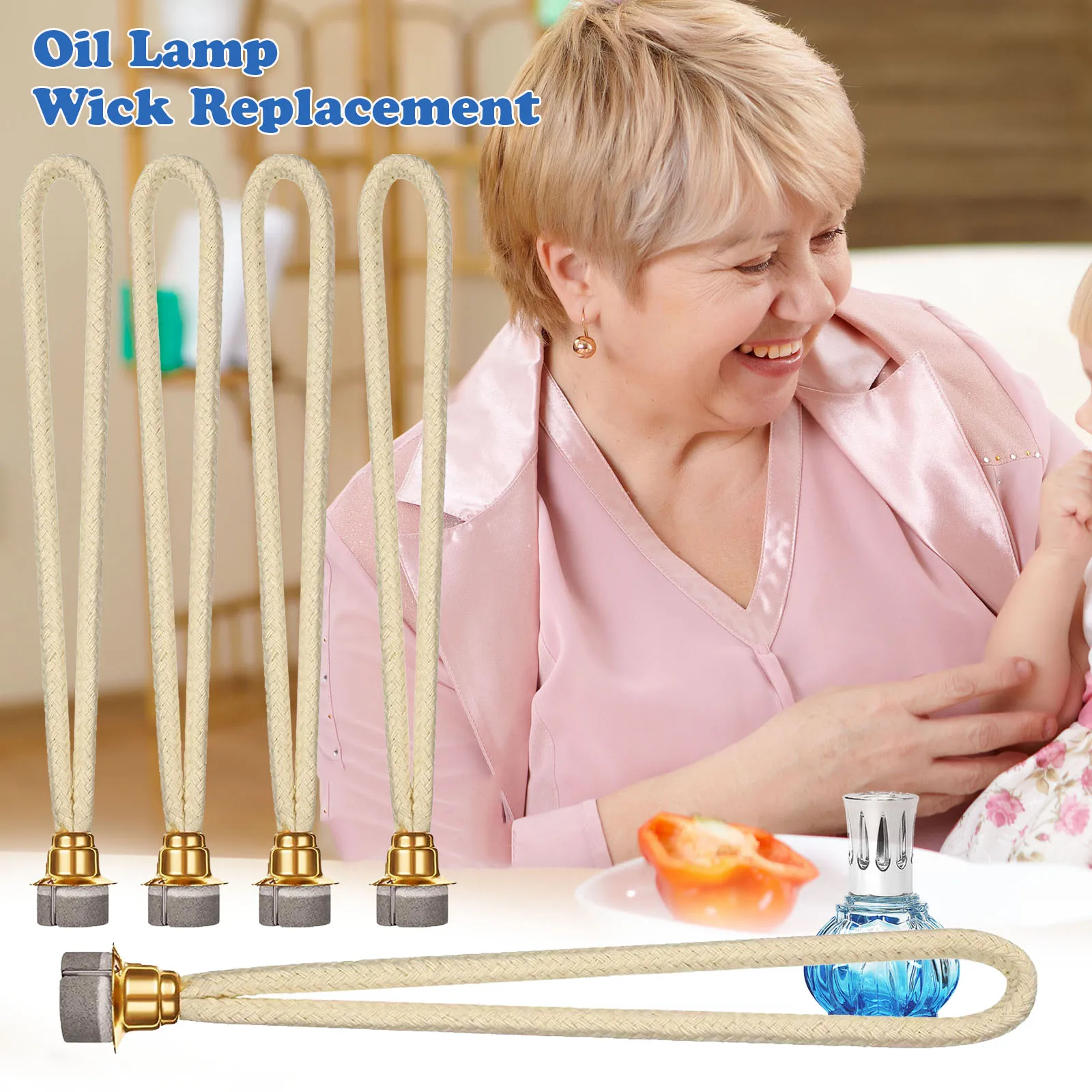 Description Picture 6 of item13/18mm Oil Lamp Wick Replacement Tightly Control Candle Wick For Diffuser Aromatherapy Decorative Candle Making Supplies