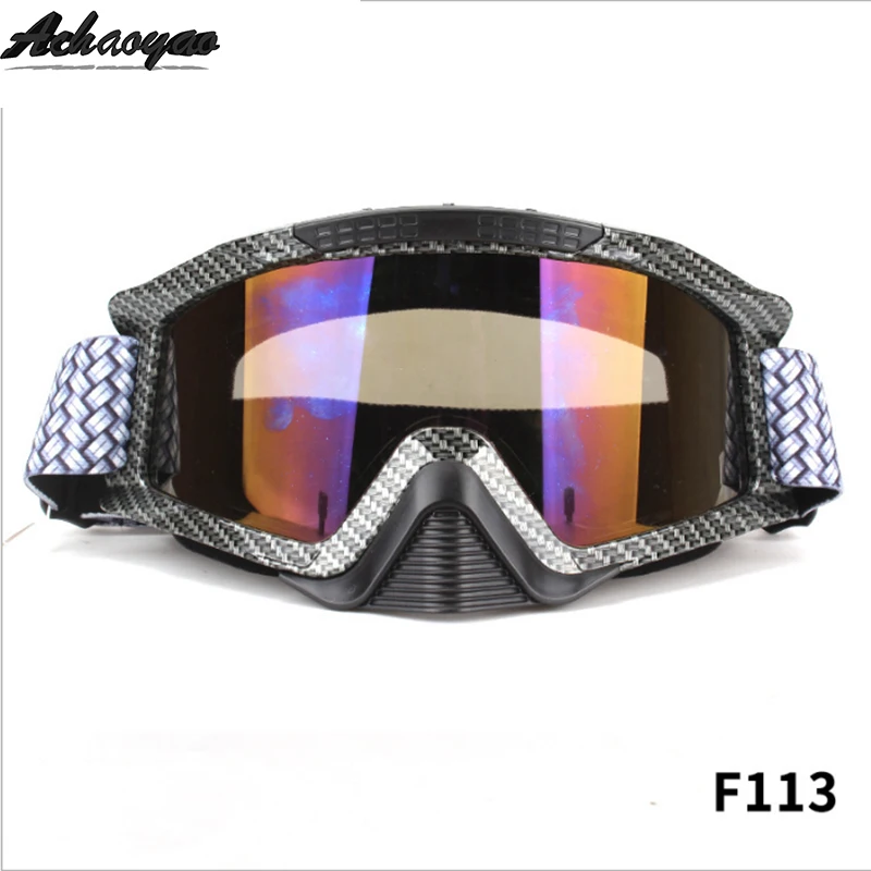 Мотоциклетные очки okulary google велосипедные шлемы gafas Sport Gafas Мотоцикл Dirt Bike Racing Moto óculos VEMs poc - Цвет: F113