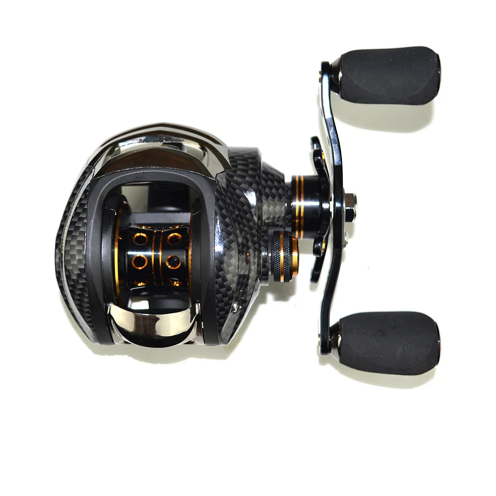 

Fishdrops 17+1 Ball Bearings Baitcasting Fishing Reel GT 7.0:1 Fishing Reels Left / Right Handle with One Way Clutch