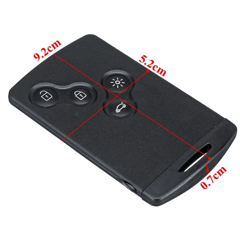 4 смарт-карта с кнопками Автомобильный ключ 433 МГц PCF7952 Чип дистанционного ключа для Renault Megane 3 2009