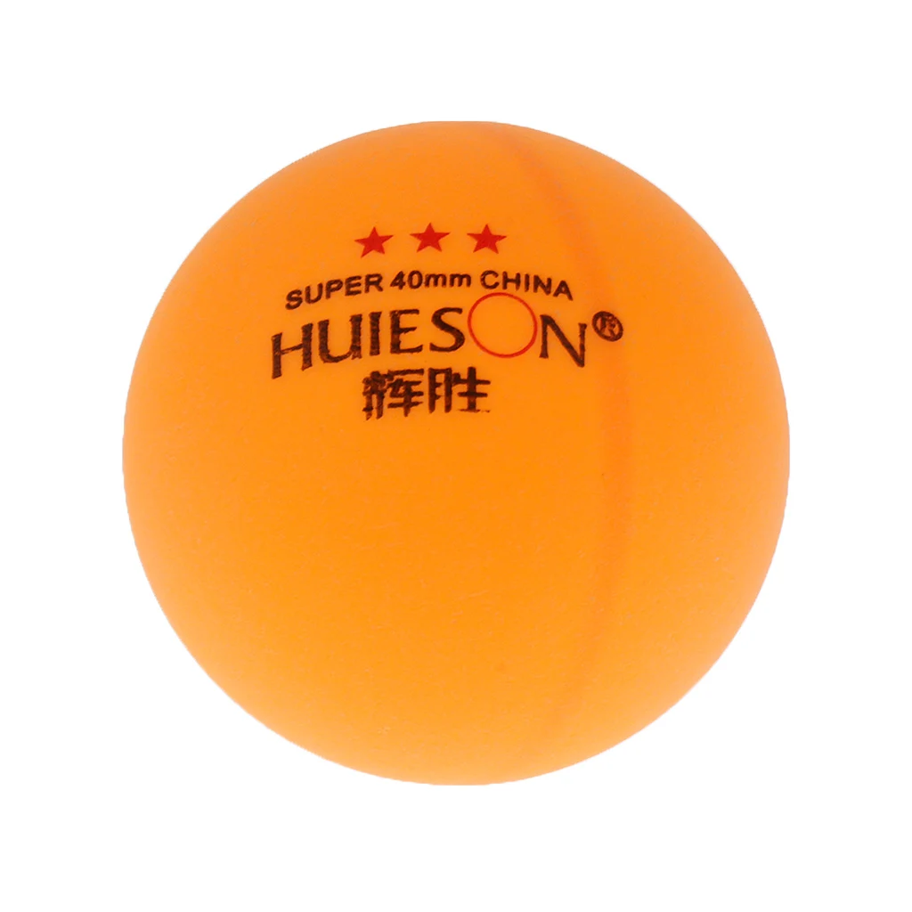 100Pcs Durable 3 Star 40mm Table Tennis Balls Ping Pong Training Practice Ball (50Pcs White + 50Pcs Orange)