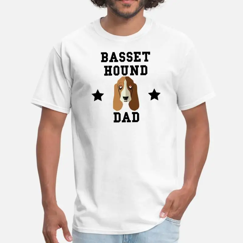 Men-White Новинка Basset, Мужская футболка с собачкой, с круглым вырезом, хипстерская футболка для мужчин, s размера плюс S-5xl, уличная одежда в стиле хип-хоп - Цвет: Men-White