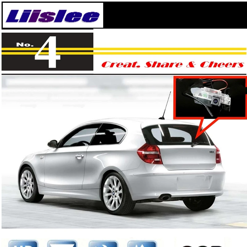 Liislee Car Camera For BMW 1 E81 E87 2004~2013 High Quality Rear View Back Up Camera For PAL NTSC to Use CCD With RCA (4)