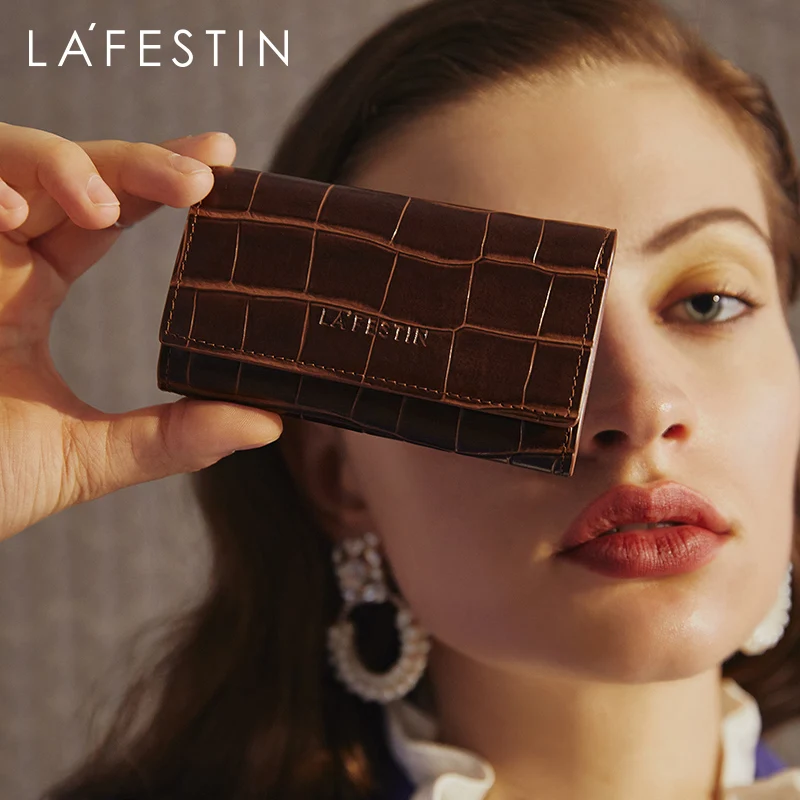 LAFESTIN 2020 новый брелок кошелек кожаный кошелек-клатч из крокодиловой кожи чехол
