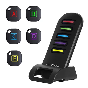 

5 In 1 Advanced Wireless Key Finder Remote Key Locator Phone Wallets Anti-Lost with Torch Function 5 Receivers and 1 Dock