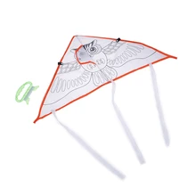 

Colorful Kite Flying Foldable Outdoor Beach Kite Kids Children Sport Funny Toys DIY Painting Kite
