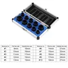 10PCS Nut Removal Tool Damaged Lug Nut Lock Remover Twist Socket Set Car Wheel Automotive Tools Nut Extractor Set ► Photo 3/6