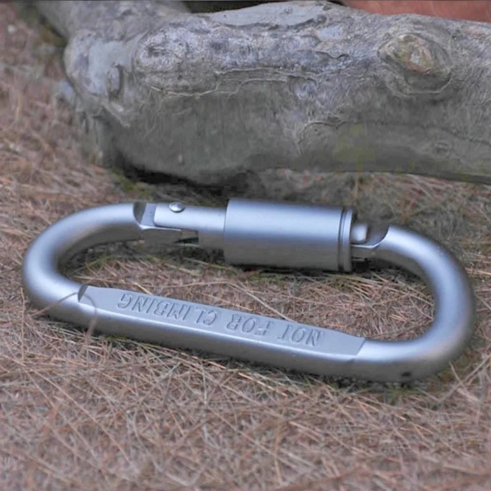 8 см карабин из алюминиевого сплава d-образное кольцо зажим винт для цепочки замок висячий крючок Пряжка Карабин для альпинизма оборудование для кемпинга брелок