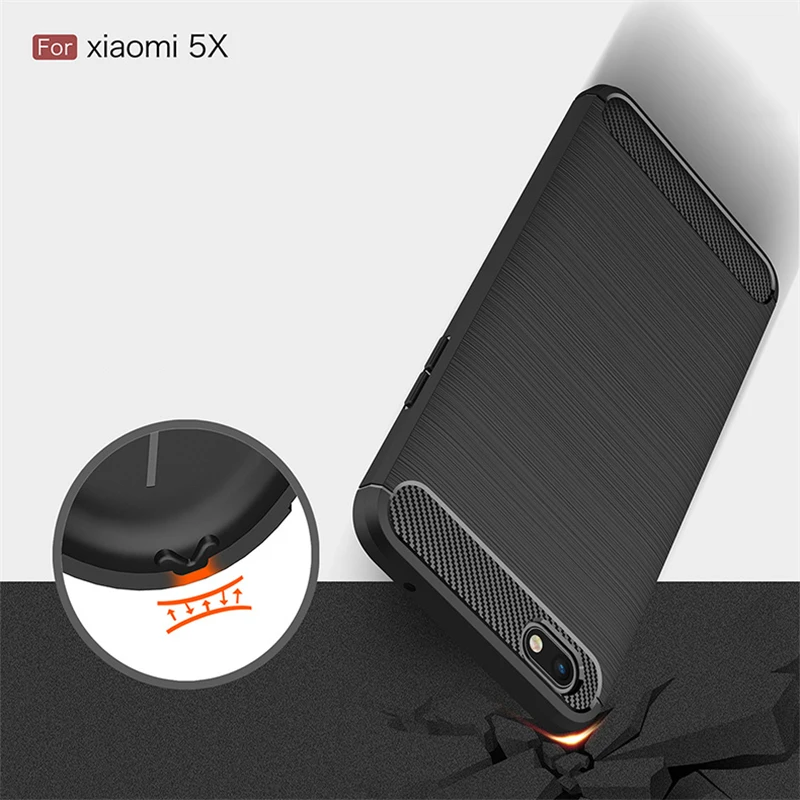 Ударопрочный Мягкий ТПУ чехол из углеродного волокна для Xiaomi Redmi Note 6 5 4 3 Pro 5A 4X4 Global