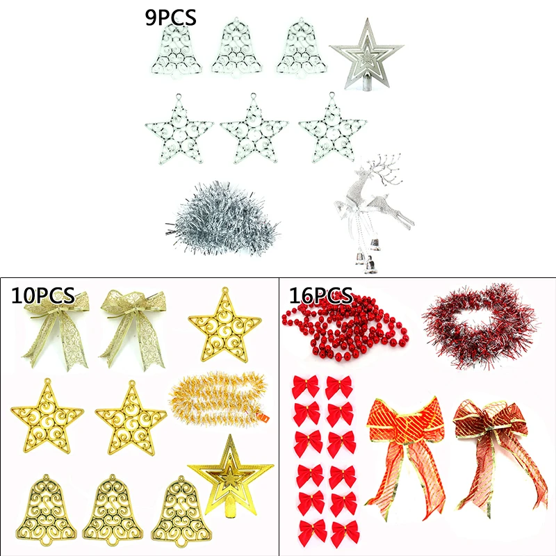 100%Brand New And High Quality 16/10/9pcs Christmas Tree Ornament Hooks Door Window Cabinet Gold/Silver/Red