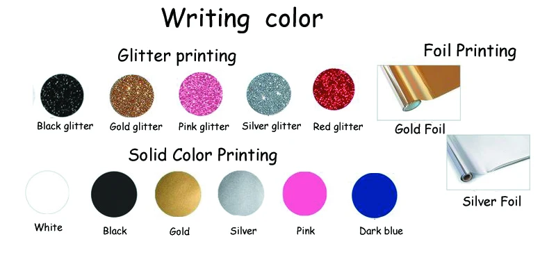 writing colors