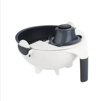 

9-in-1 Multi Manual Slicer Drainer Bowl Vegetable Portable Slicer Chopper Grater