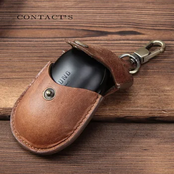 

Suitable for Galaxy Buds 2020 + leather case, Samsung Galaxy Buds leather case keychain, rechargeable soft Ecouteur Coque