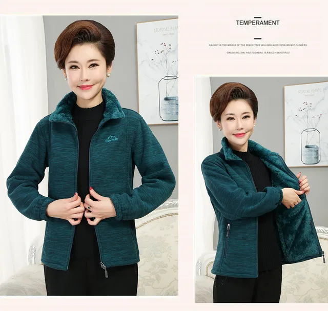 Polyester Women's Fleece Jacket  Women's Jackets Plus Size Polar - Women  Casual Coat - Aliexpress