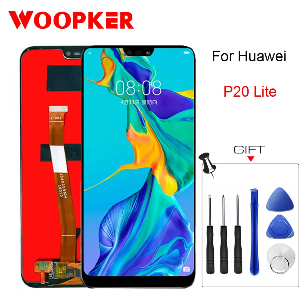 Оригинальный ЖК дисплей для Huawei P20 Lite сенсорный экран Замена 5 84 дюйма lcds части