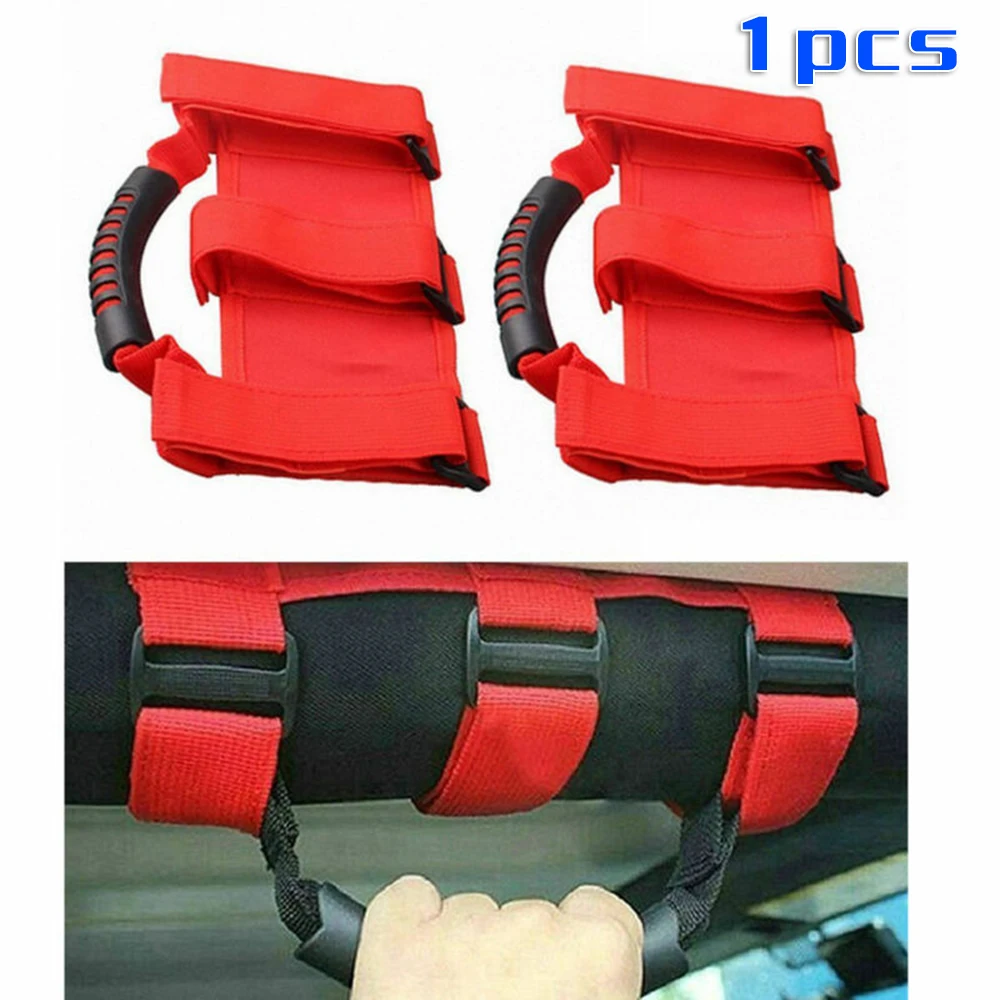 

Roll Bar Grab Handles Grip Handle Strong Durable For Jeep Wrangler JK YJ TJ Off Road Or Any Other Vehicle