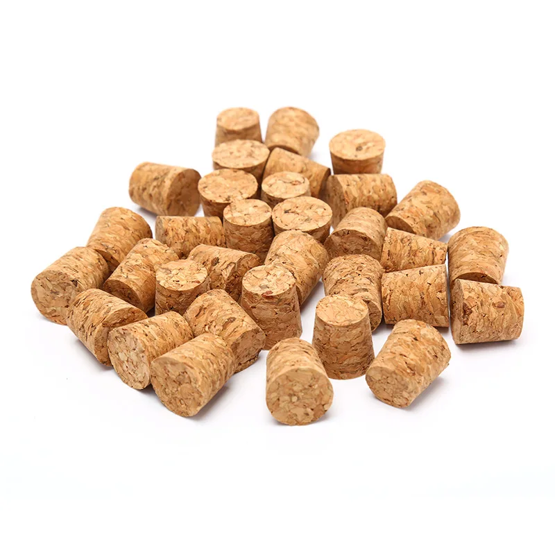

10pcs Tapered Natural Cork Bottle Stoppers Wine Corks Crafts 18*15*20mm