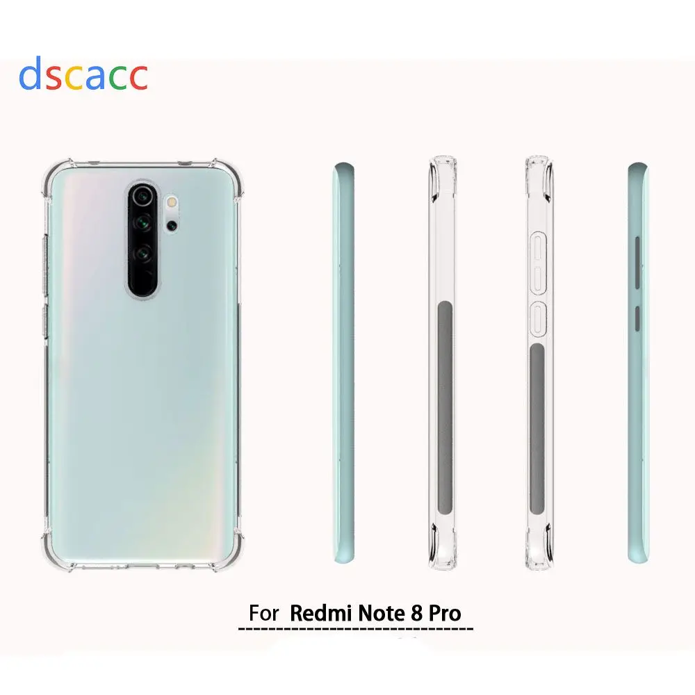DSCACC чехол с воздушной подушкой из ТПУ для Red mi Note 8 Pro SE 8 Red mi Note 7 GO mi Play mi x 3 100 шт