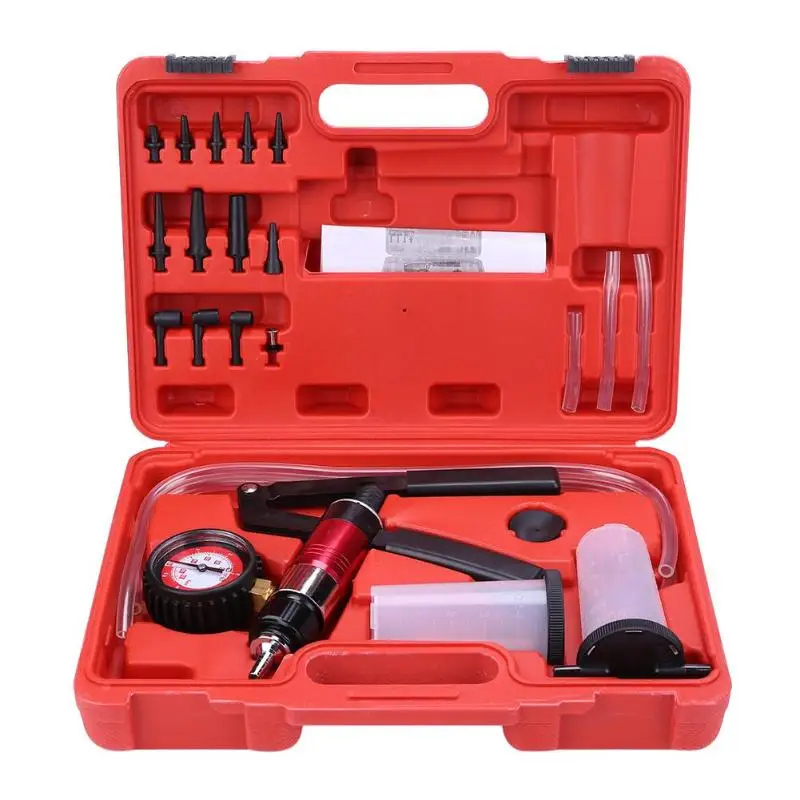 

21pcs Handheld Vacuum Pump Kit Pressure Pump Brake Oil Tester Tool Set