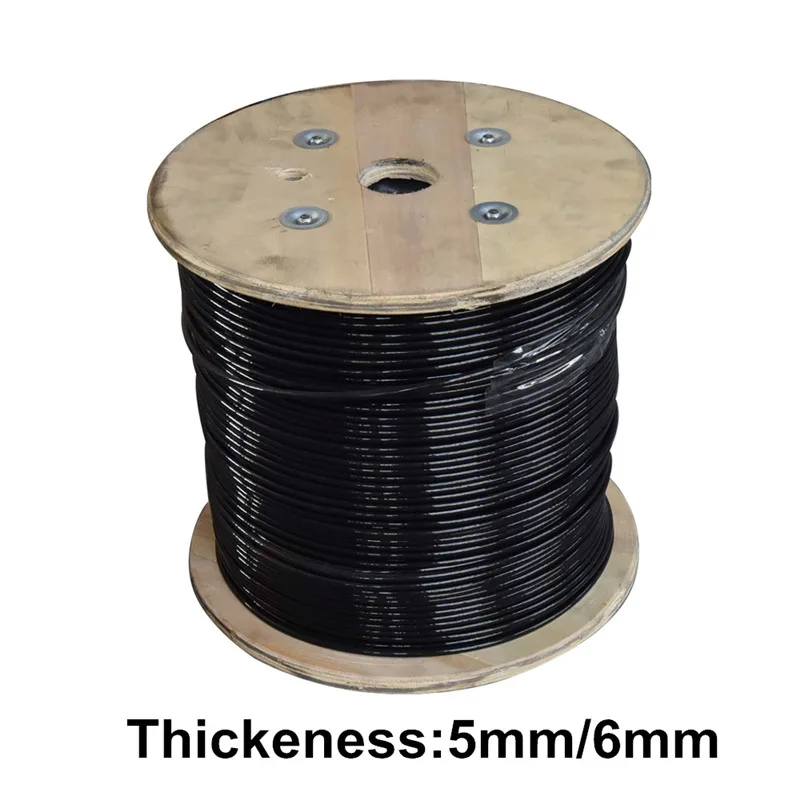 Gym Pulley Cable Wire Rope Thick 5MM/6MM PU Skin for Replacement Fitness Exercise Attachment Accessories Home Workout Equipment fitness cable pulley fitness pulley cable
