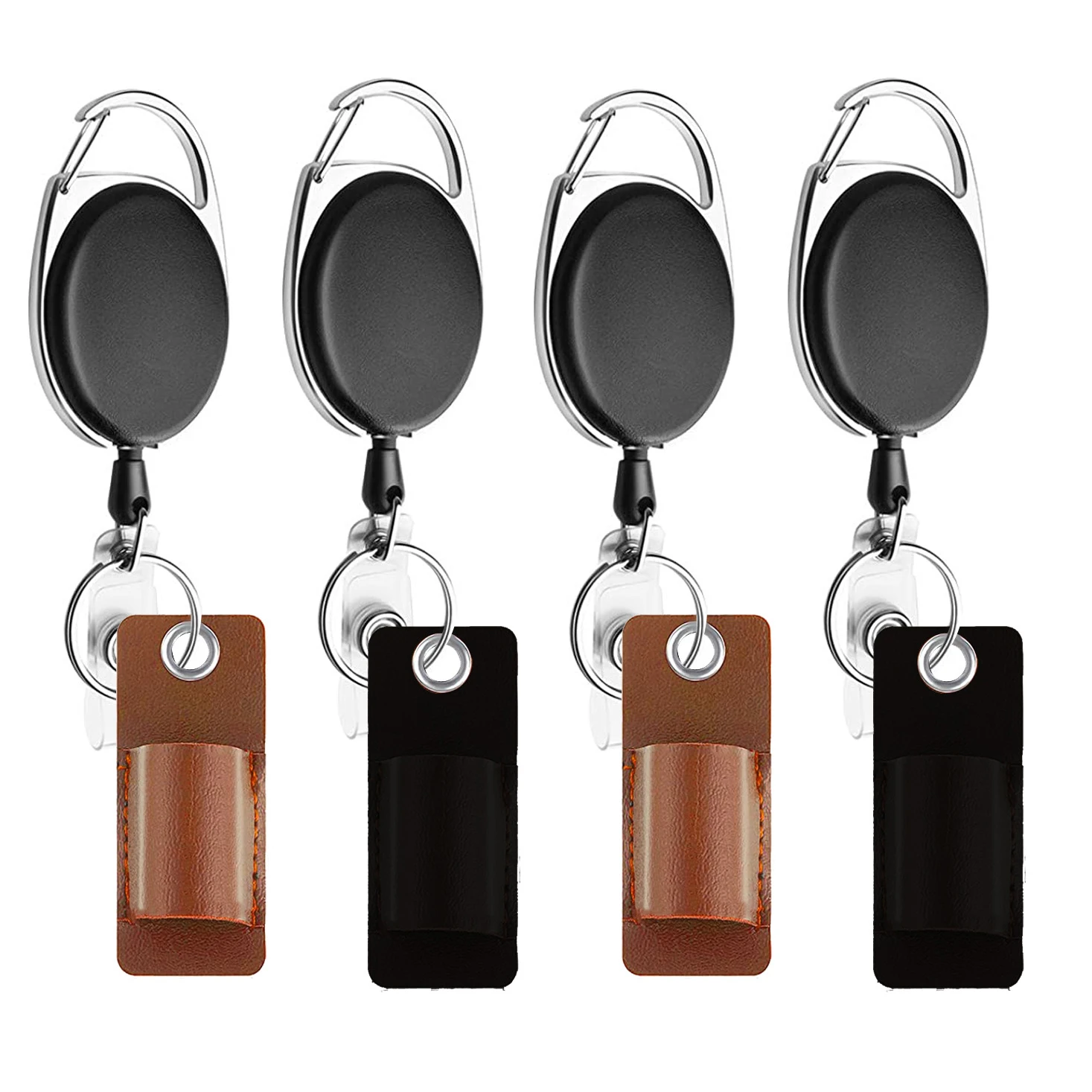 Leather Ring Holder Keyring Ring Pocket Pouch Nurse Gift Tradie
