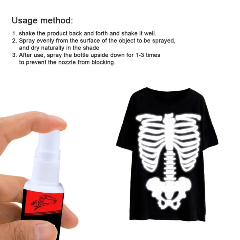 

Luminous Agent Multi-function Night Safety Trend Fluorescent Agent Night Running Riding Illuminant Nighttime Reflective Spray #