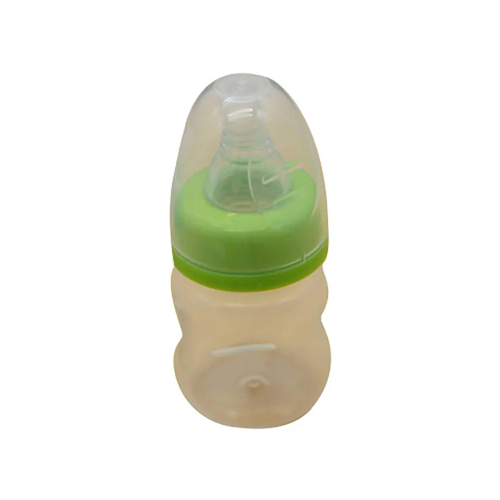 1Pcs Mini PP baby bottle Infant Newborn 60ml Feeding Nursing Nipple Bottle Juice Drinking Container