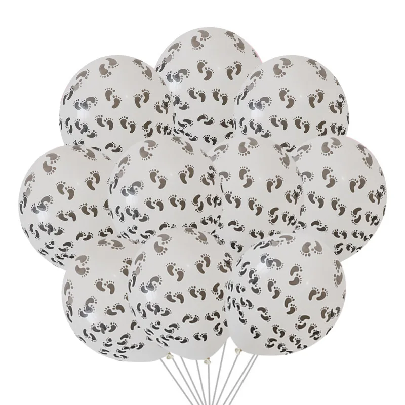 50/100 шт 12 &quotслед латексные шары Baby Shower мальчик или девочка 1st День рождения