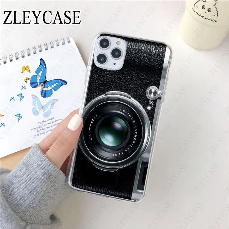 classic retro Black silver camera