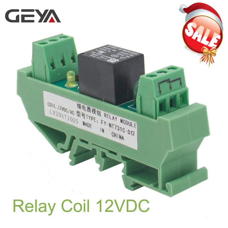 GEYA 1 канальный релейный модуль AC/DC 24 в 12 В 230VAC на din-рейке GSM релейный модуль управления таймером