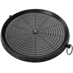 Korean Grill Pan Non-Stick Bakeware Smokeless Barbecue Tray Stovetop Plate for Indoor Outdoor Beach Party Camping Bbq Grilling