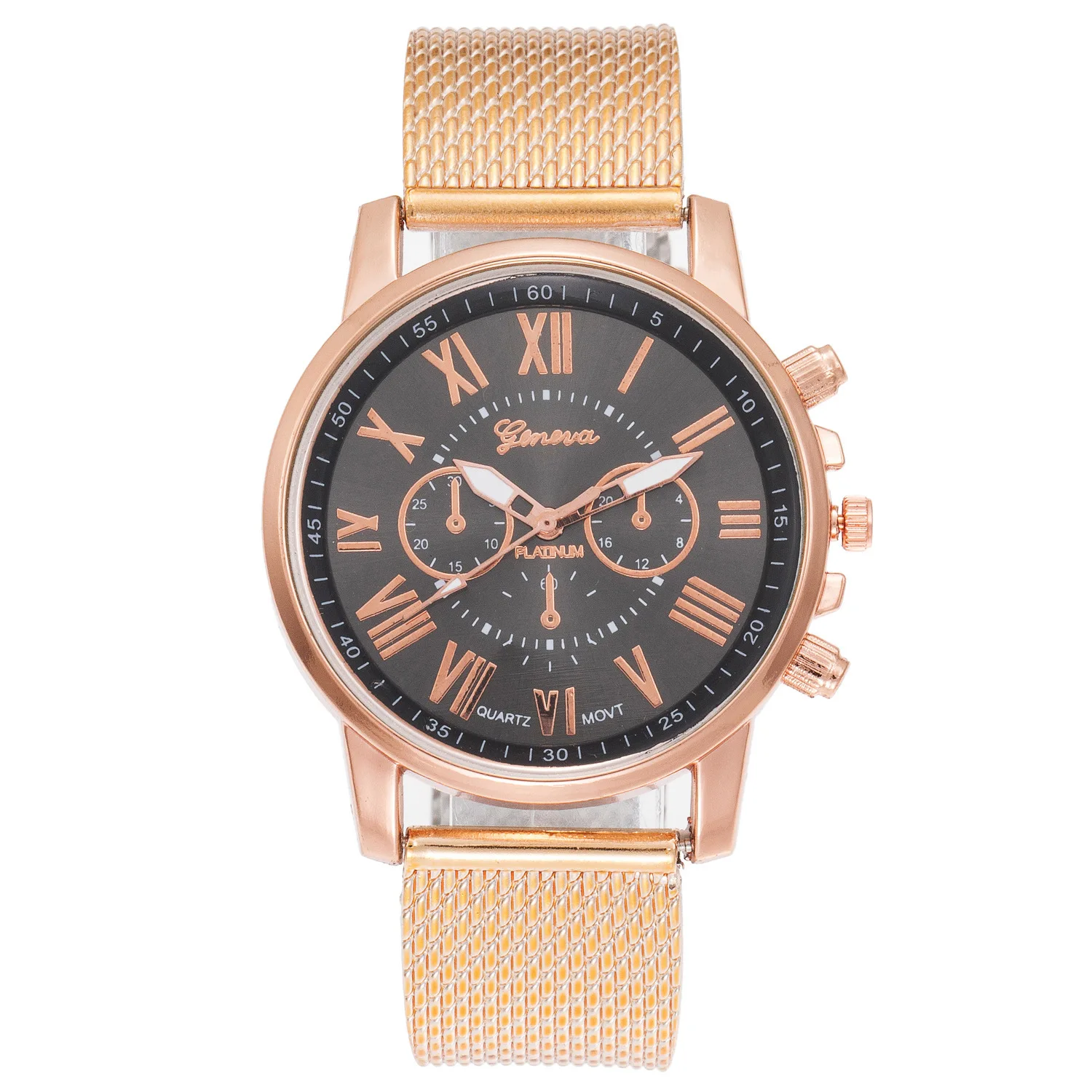 

New Style False Eyes Rome Measuring WOMEN'S Watch Casual Fashion Mesh Belt Electronic Watch 009
