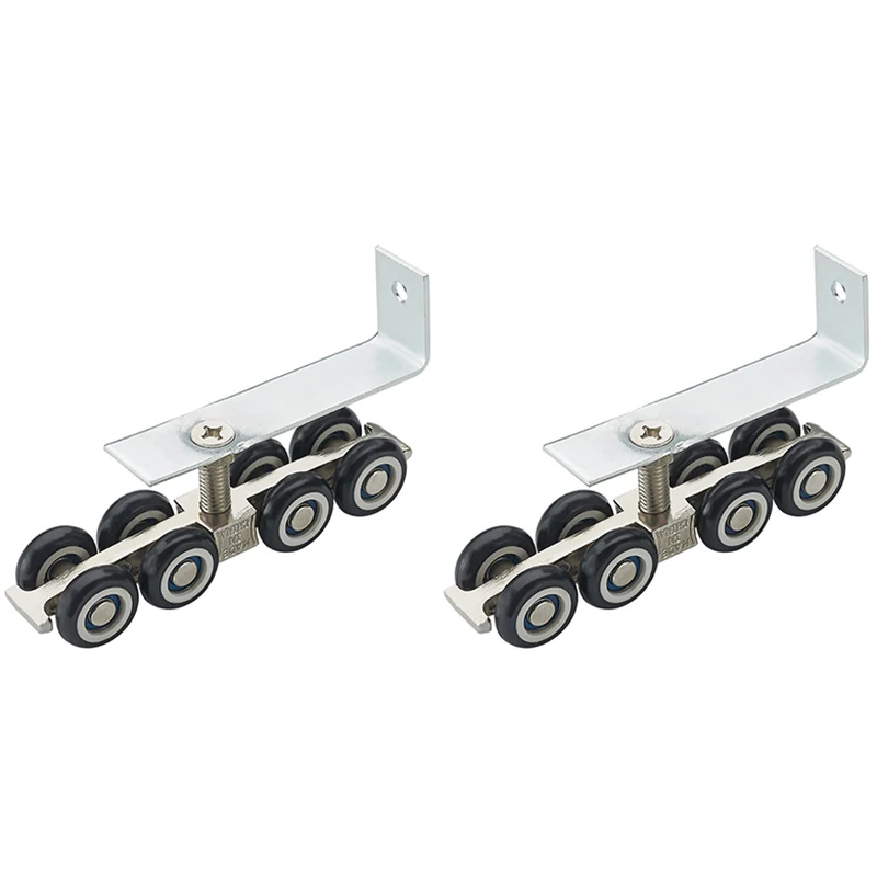 

Best 2Pcs Hardware Sliding Door Pulley Sliding Door Hanging Rail Wheel for One Door