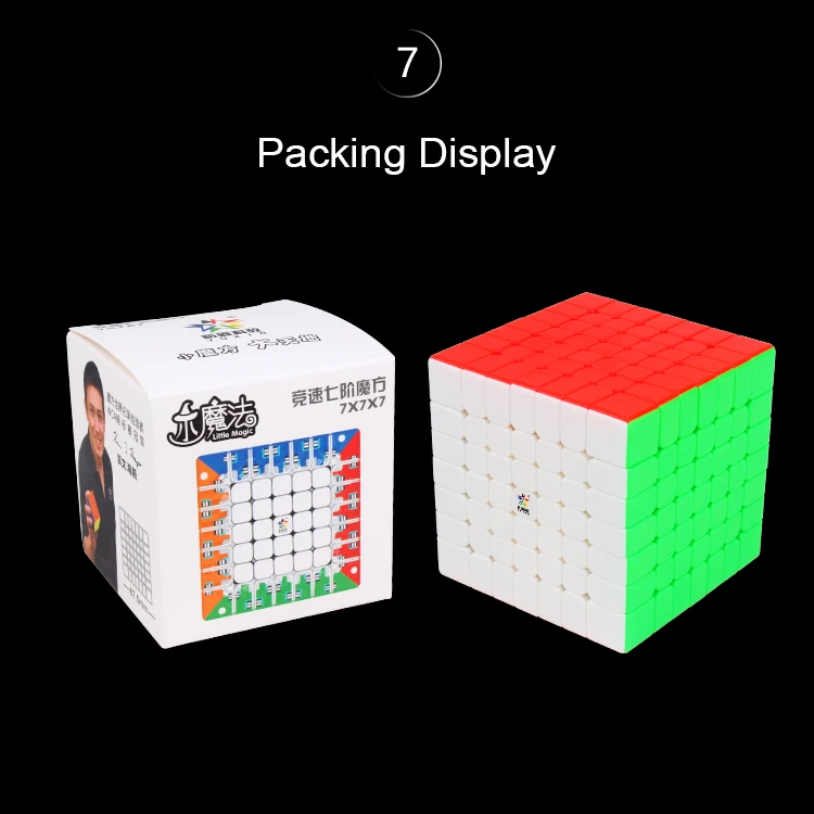 Yuxin Pouco Mágico Cubo Magnético ou Normal Stickerless Zhisheng Quebra-cabeça Ímã 7x7x7 m Crianças Magico Presente 7x7 9 m crianças cubo magico presente