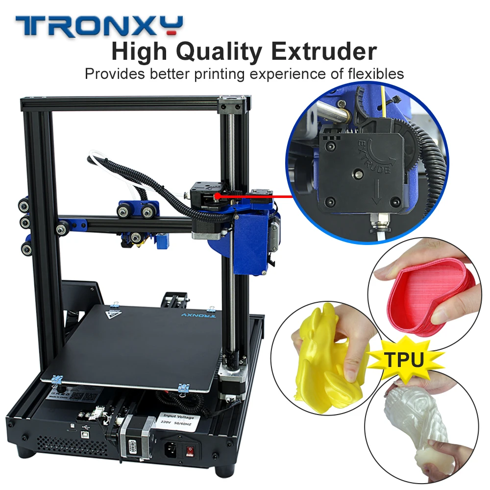 Tronxy XY-2 Pro комплект для 3d принтера Быстрая сборка 255*255*260 мм Поддержка автоматического выравнивания печать нити - Цвет: package4 add Titan