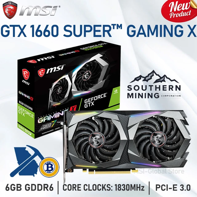 MSI MINING Raphic Card GeForce GTX 1660 SUPER X 6GB GDDR6 Graphics Cards 192bit PCIe 3.0 GPU GTX 1660 Super 6G Video Card _ AliExpress Mobile