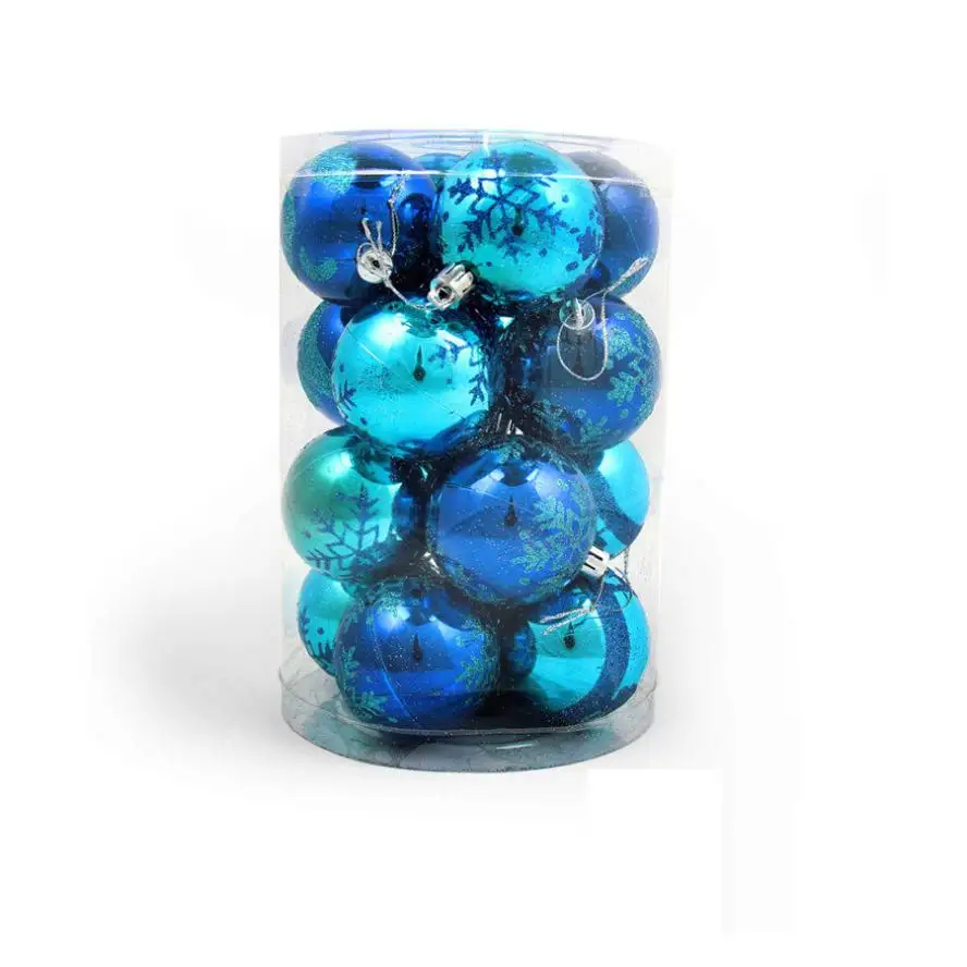 Christmas Balls E 16 шт., Рождественские шары 4 см, рождественские украшения, безделушки, вечерние украшения на елку, подвесные украшения, декор 10,20 - Цвет: Christmas Balls E