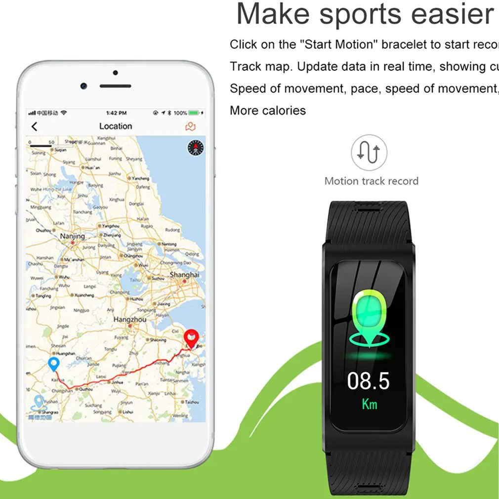 AK12 Smart Bracelet Ip68 Waterproof Women Watch Wristband Heart Rate Monitor Fintness Tracker Smart Band Sports Men Smart Watch