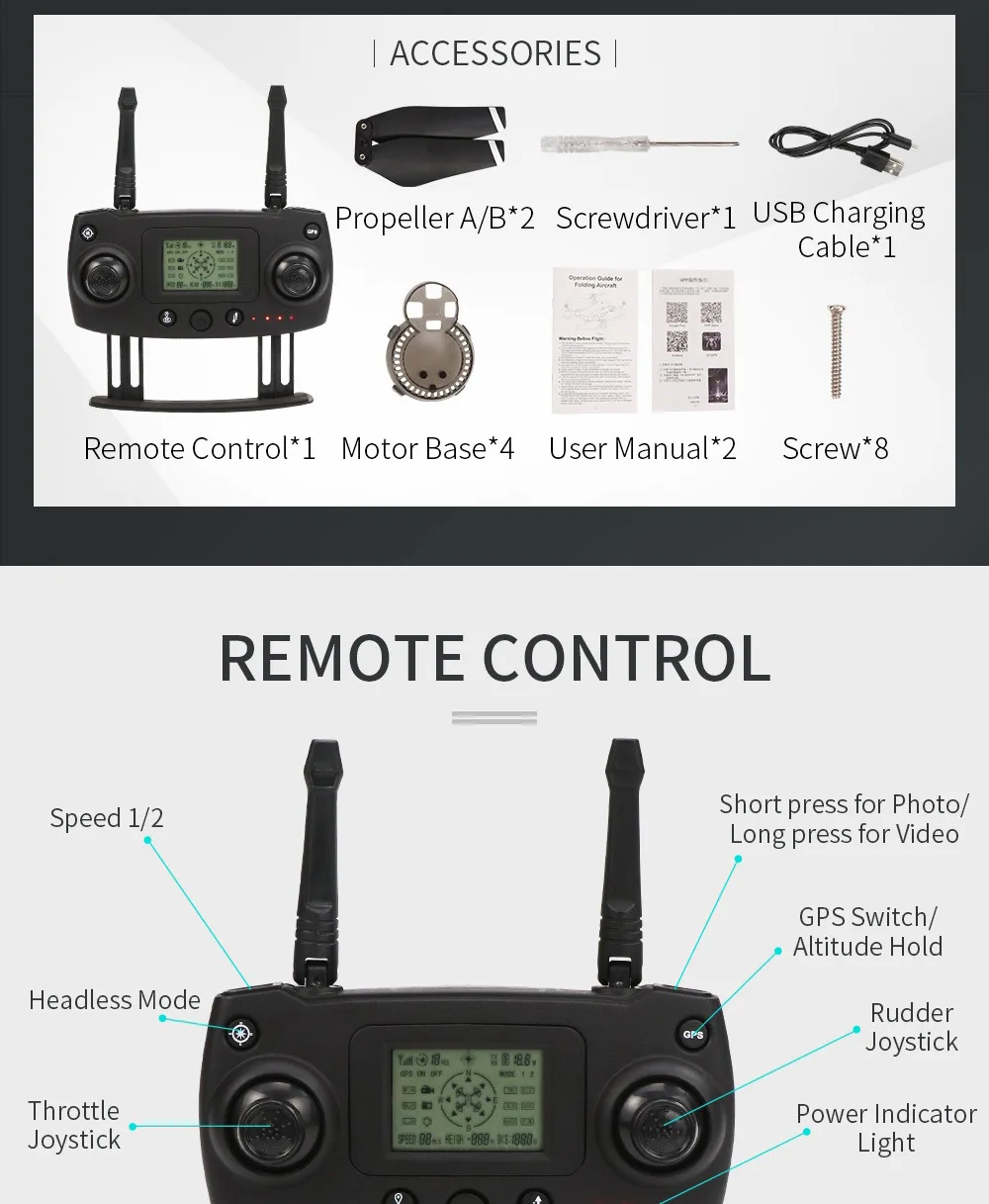 JJRC H78G 5G WiFi FPV 1080P широкоугольная HD камера gps двойной режим позиционирования складной Радиоуправляемый Дрон Квадрокоптер RTF Профессиональный Дрон