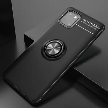 

50pcs/lot For Samsung Galaxy Note 10 lite Ultra Slim Magnetic Rotary Ring Stand Holder TPU Case For Samsung Galaxy A81/M60S