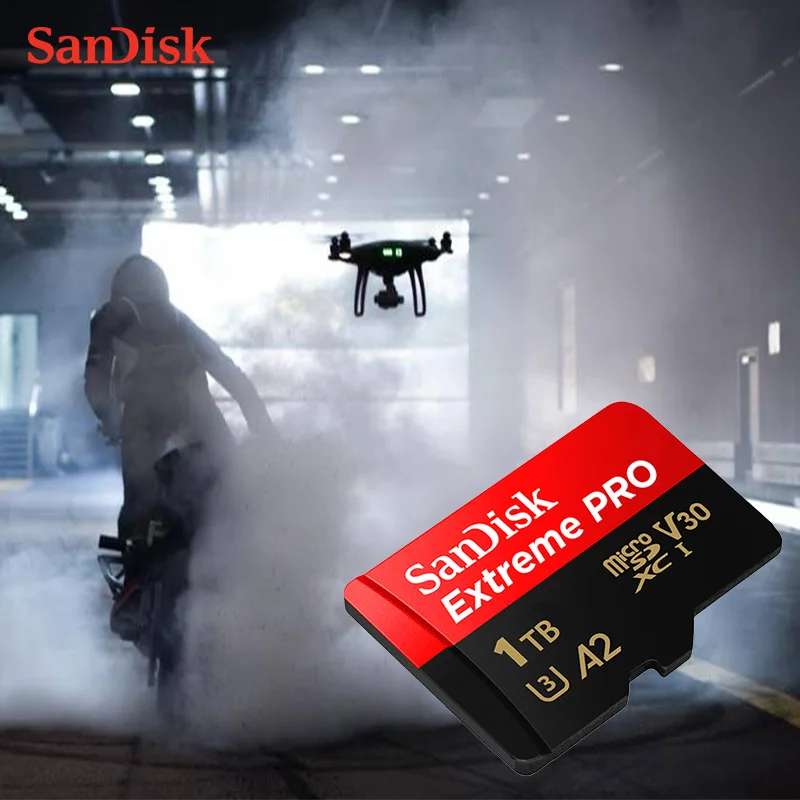 SanDisk Extreme PRO 1 ТБ Micro SD карта U3 V30 A2 флэш-карта памяти 4K UHD ТБ tf флэш-карта для дрона камеры