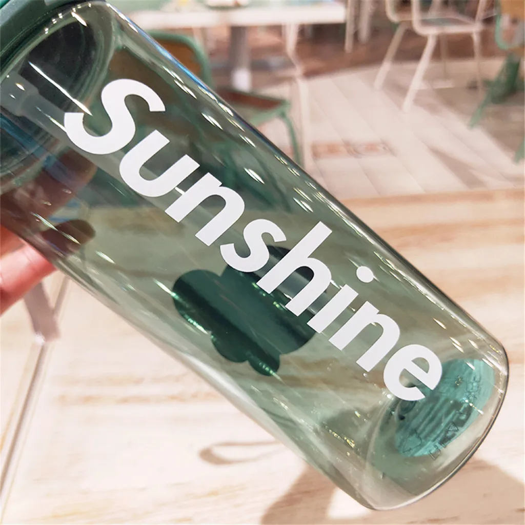 Flip Led Straw Water Drink Bottle Sport Hydration Cycling Hiking Camping gift cups for hand cups student sippy cups A1