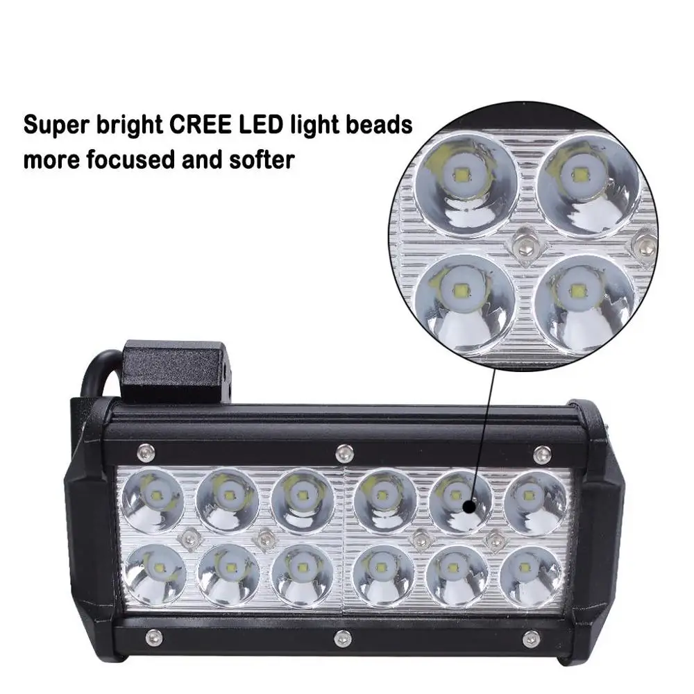36W Cree светодиодный прожектор 12V 7 дюймов супер яркий белый 6000K 3000 lms для джипов внедорожников вездеходов