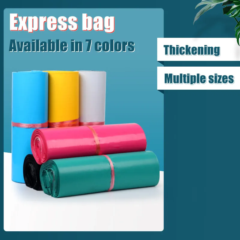 10/50 Uds 7 color opaco de mensajería embalaje para envíos postales bolsas grueso, almacenamiento bolsa impermeable bolsas Pe Material envoltura Postal exprés bolsa