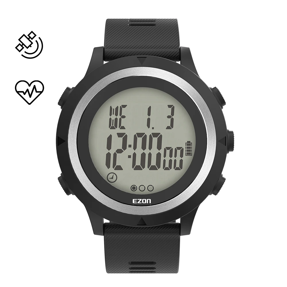 Men's Sport Running Watch GPS Timing EZON T909C Optical Heart Rate 5ATM